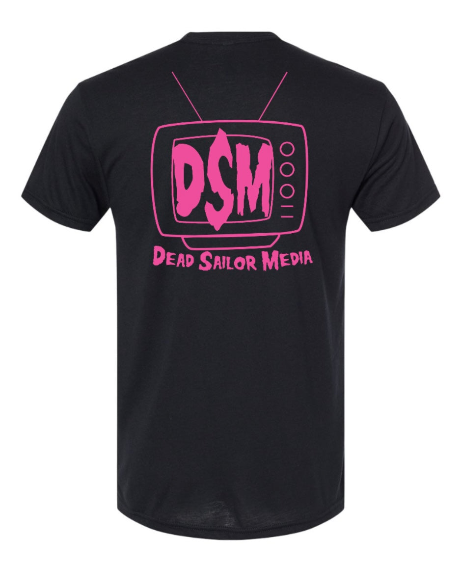 Regular Fit DSM TV T-Shirt Black N Pink