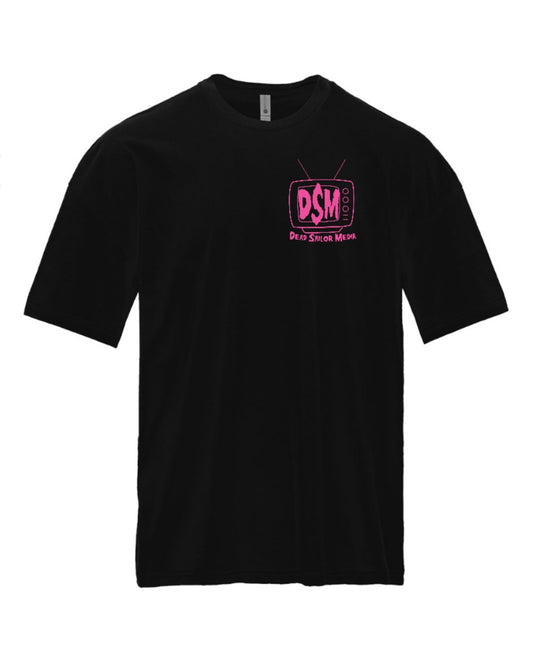 90s Fit DSM TV T-Shirt Black N Pink