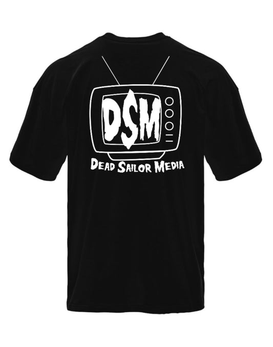 90s Fit DSM TV T-Shirt Black N White