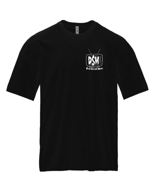 90s Fit DSM TV T-Shirt Black N White